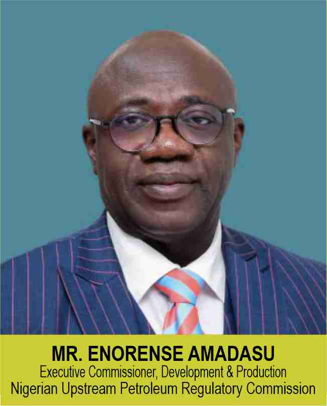 MR. BMR. ENORENSE AMADASU
Executive Commissioner, Development & Production 
Nigerian Upstream Petroleum Regulatory Commission 